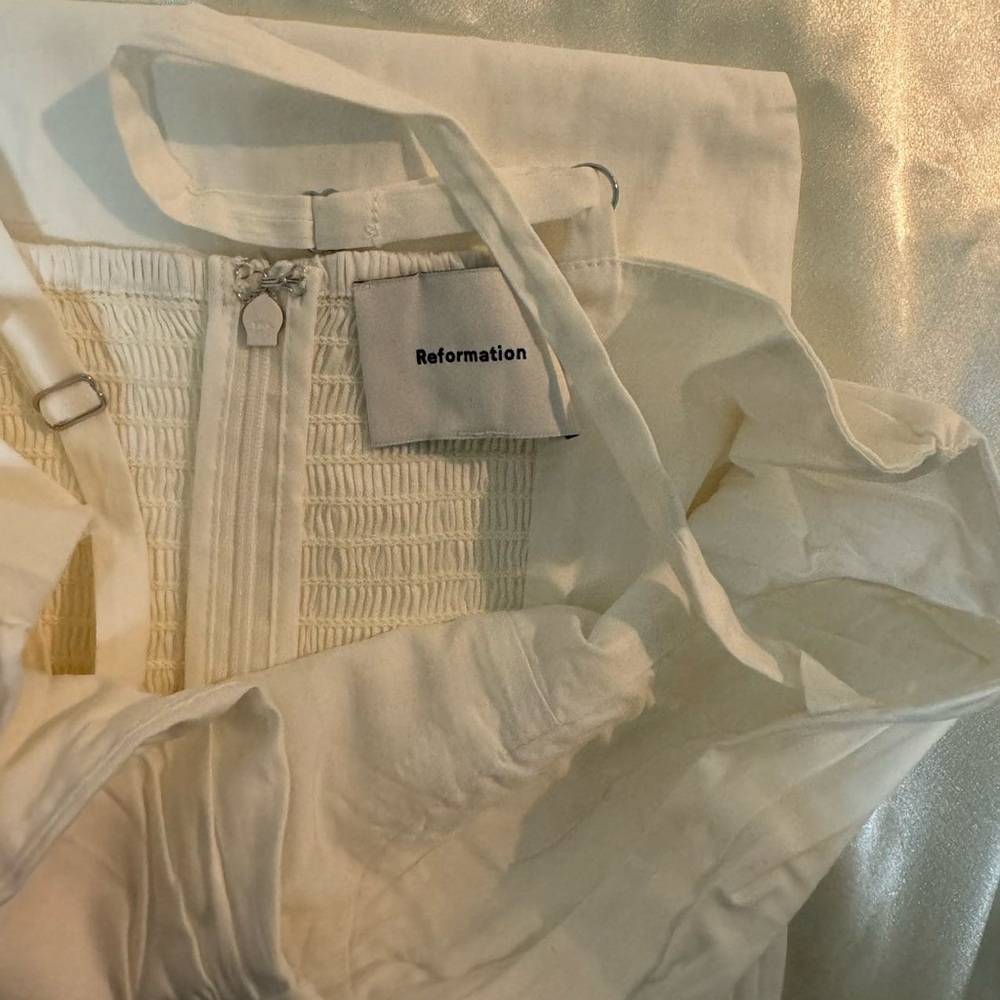 Reformation Stormi Dress in White *NEW* - Picture 5 of 6